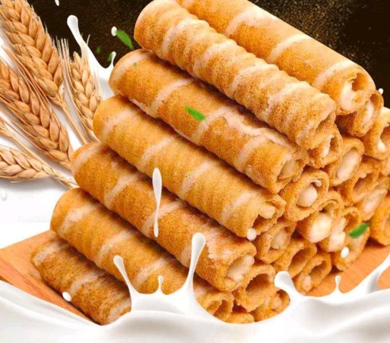 蛋卷零食小吃夹心鸡蛋卷早餐饼干整箱批发小零食儿童食品蛋卷