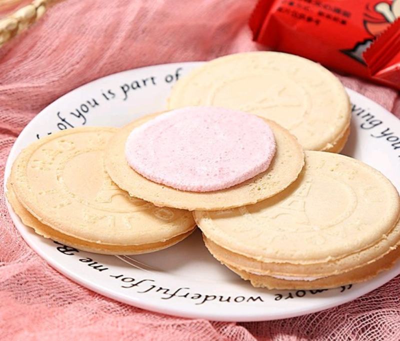 法式煎饼三斤90片夹心饼干蛋糕干薄脆饼干整箱散装鸡蛋
