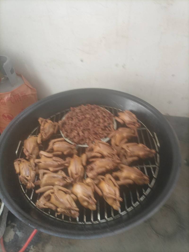 五香味的熏鸽子，熏鸽胗，真空包装