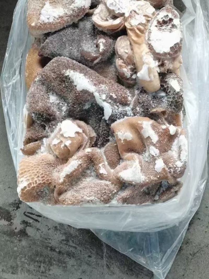 （熟羊肚）（价格便宜）免洗羊毛肚黑黄箱装自己加工厂