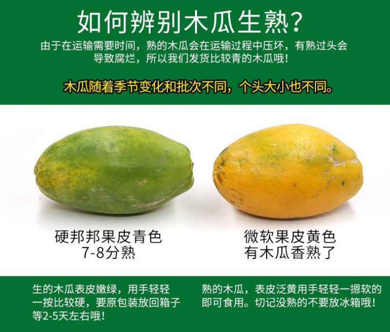 红心牛奶木瓜整箱应季冰糖青木瓜大木瓜新鲜水果当季批发