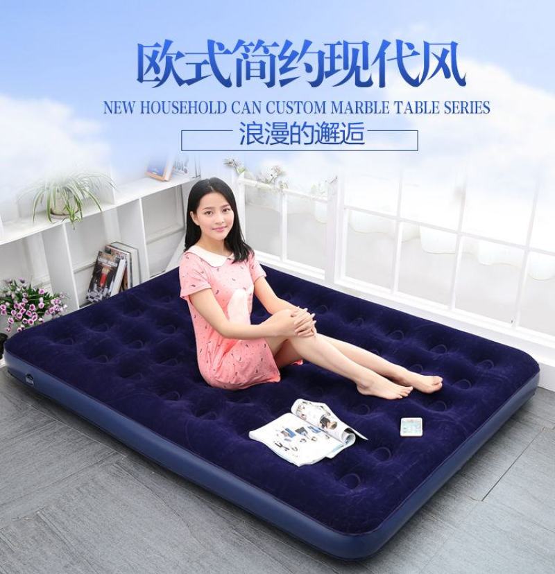 送充气泵家用充气床垫双人户外便携气垫床单人懒人床午休折叠