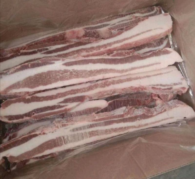 五花肉条包邮冷冻新鲜猪肉条20斤装中方长条去皮五