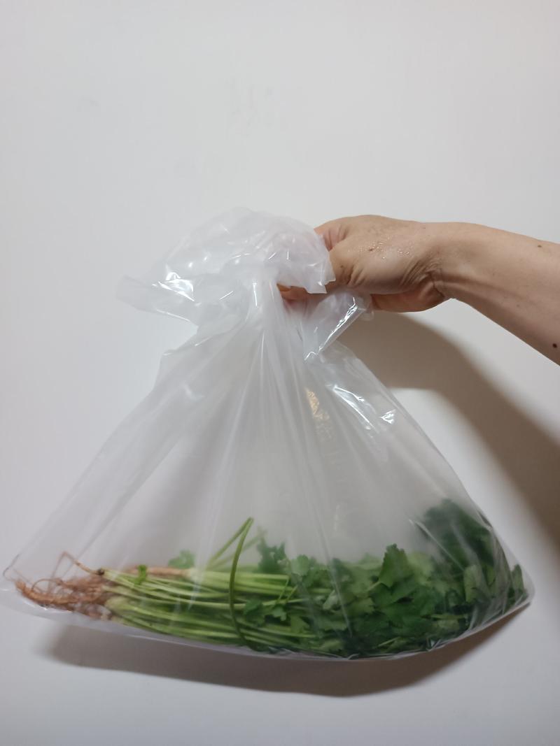 香菜保鲜袋减少水分损失锁住营养，食品级材料安全有保障