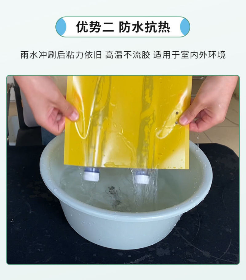 粘虫板黄板双面粘虫板大棚专用蓟马家用黄蓝一体色诱虫板果园