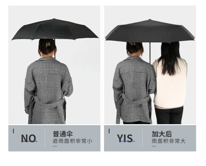 折叠12骨自动雨伞男大号两用晴雨伞女学生太阳伞防紫外线