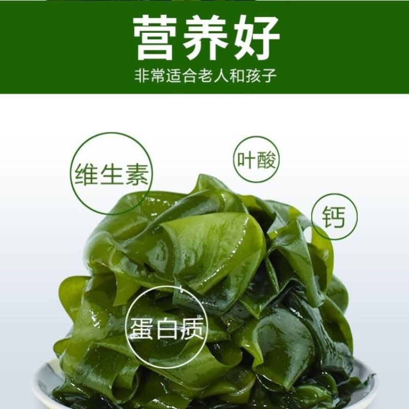 【热卖】盐渍裙带菜海白菜海藻海带凉拌菜麻辣烫火锅食材产地
