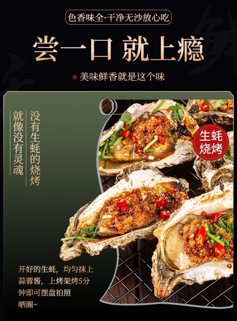 南澳岛黄金三倍体生蚝半壳生蚝鲜活全壳生蚝高压锅生蚝