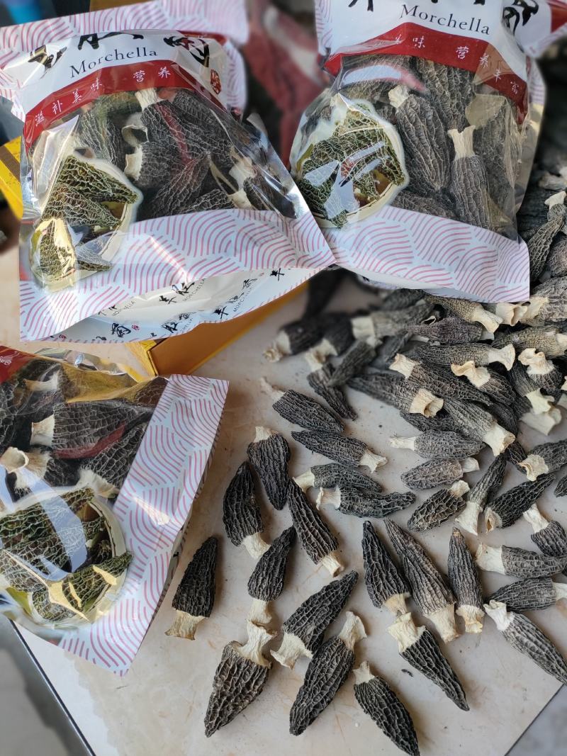羊肚菌干品云南干羊肚菌产地批发一件代发包邮