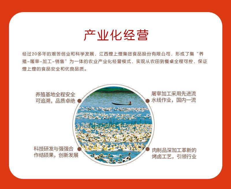 煌上煌严选风味酱鸭——鄱阳湖天然麻鸭零食