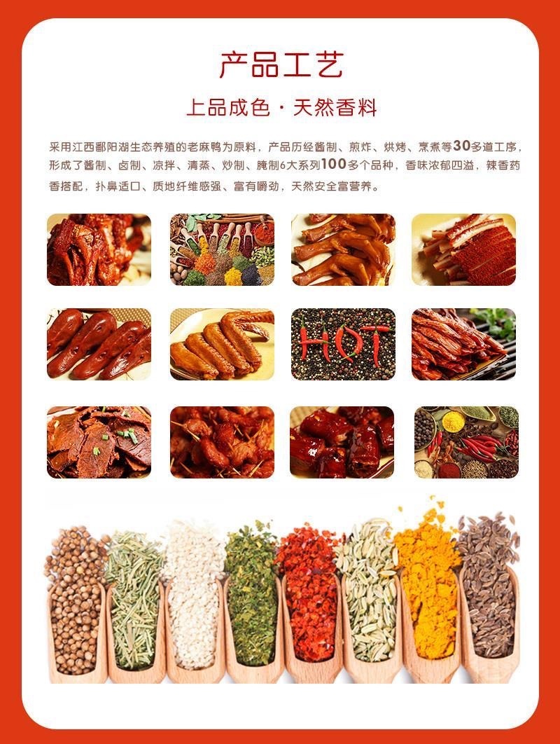 煌上煌严选风味酱鸭——鄱阳湖天然麻鸭零食