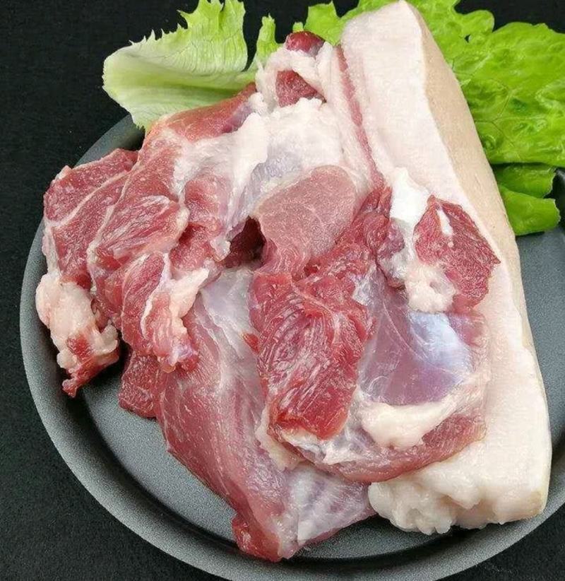 猪肉新鲜猪后腿肉农家散养土猪肉现杀生猪肉五花肉瘦肉生鲜肉