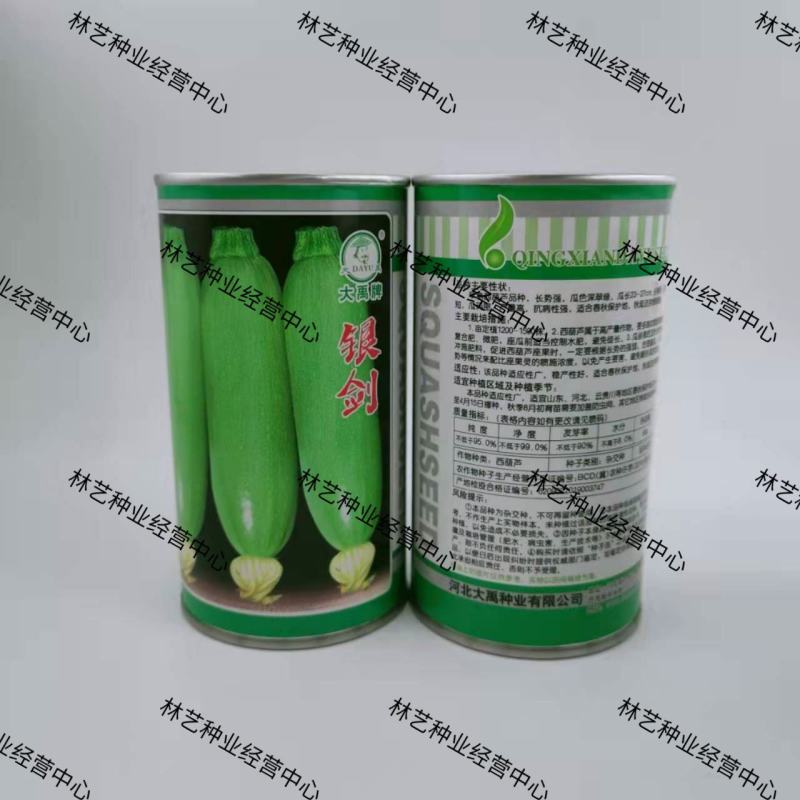 大禹牌银剑西葫芦种子早熟长棒油亮形茭瓜白瓜角瓜种籽春秋