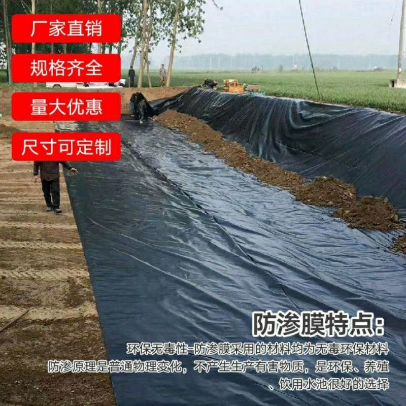 鱼塘防渗膜池塘鱼池防水布加厚塑料薄膜土工布防水土工膜