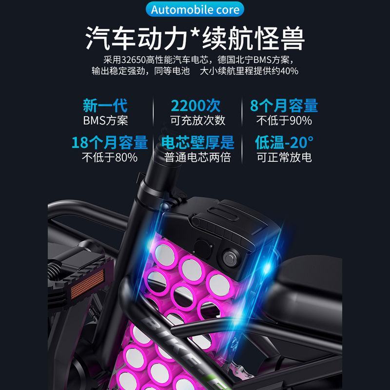德国名顶电动车成人代驾小型电瓶车折叠电动自行车锂电池代步