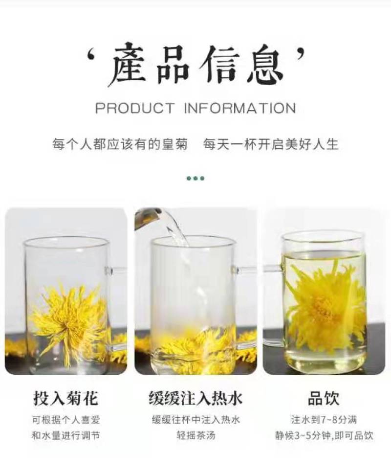 金丝皇菊菊花茶一朵一杯基地直发质量保证欢迎采购