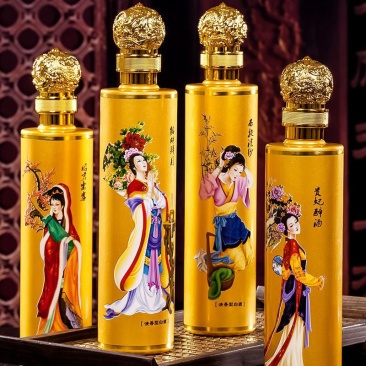 汾酒产地杏花村白酒整箱四大美女纯粮食原浆53度500ml