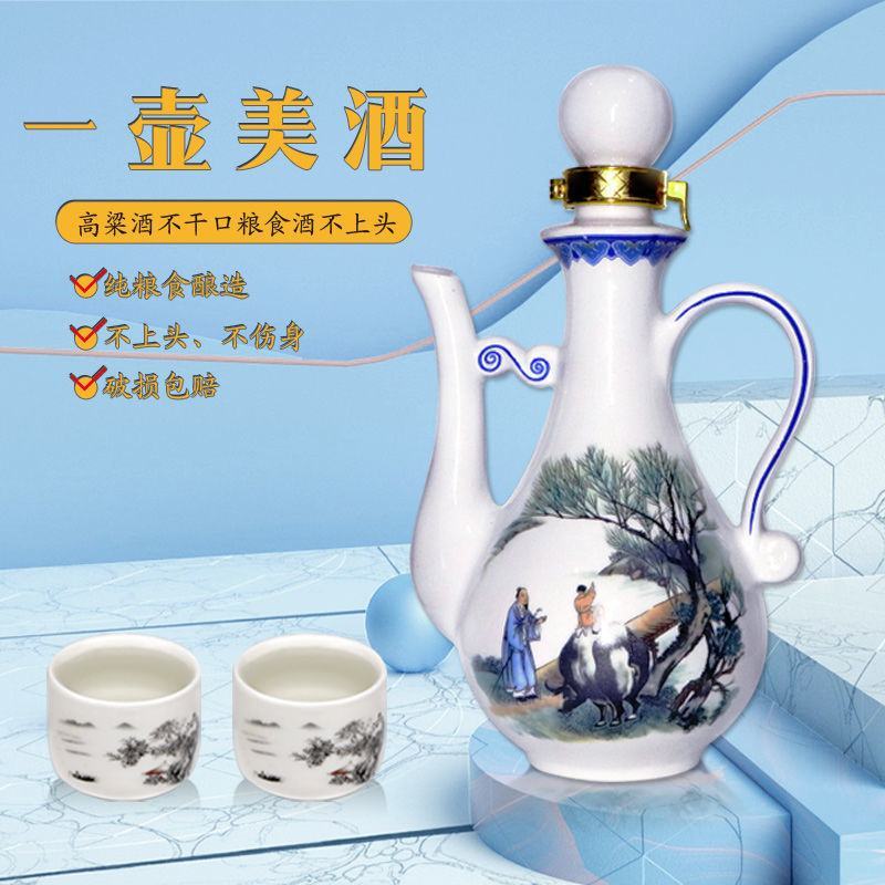 一壶美酒杏花酒53度500ml*1瓶*2瓶清香型白酒礼盒