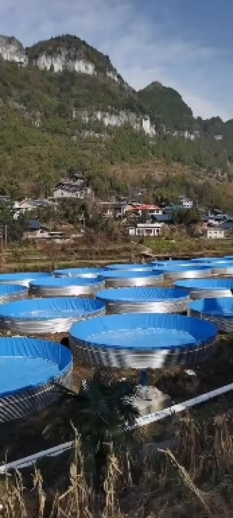 镀锌板帆布池圆桶支架蓄水池方形圆形刀刮布养殖池