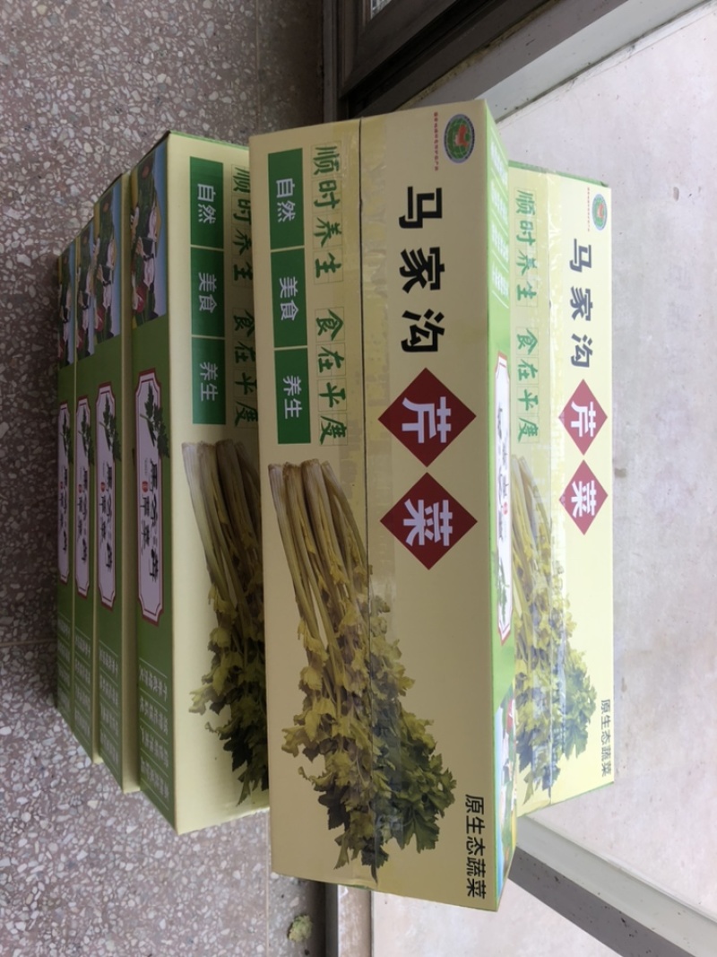 正宗平度马家沟芹菜可加工各种规格和各种礼盒
