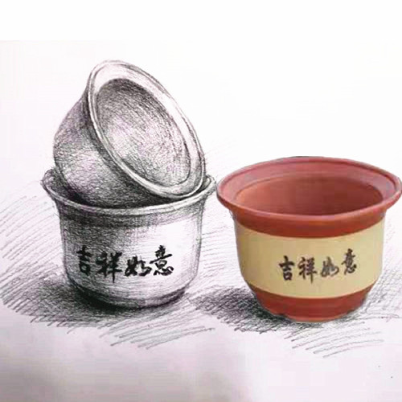 花盆陶瓷花盆粗陶特大号紫砂特价处理兰花盆大码批发清仓大花