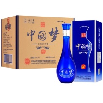 洋河镇中国梦白酒整箱特价原浆酒52度酒水500ml*6瓶