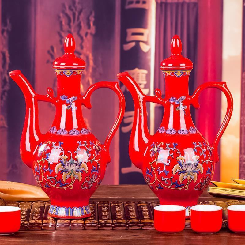 白酒礼盒装53度清香型纯粮食酒整箱一壶老酒500mL*2