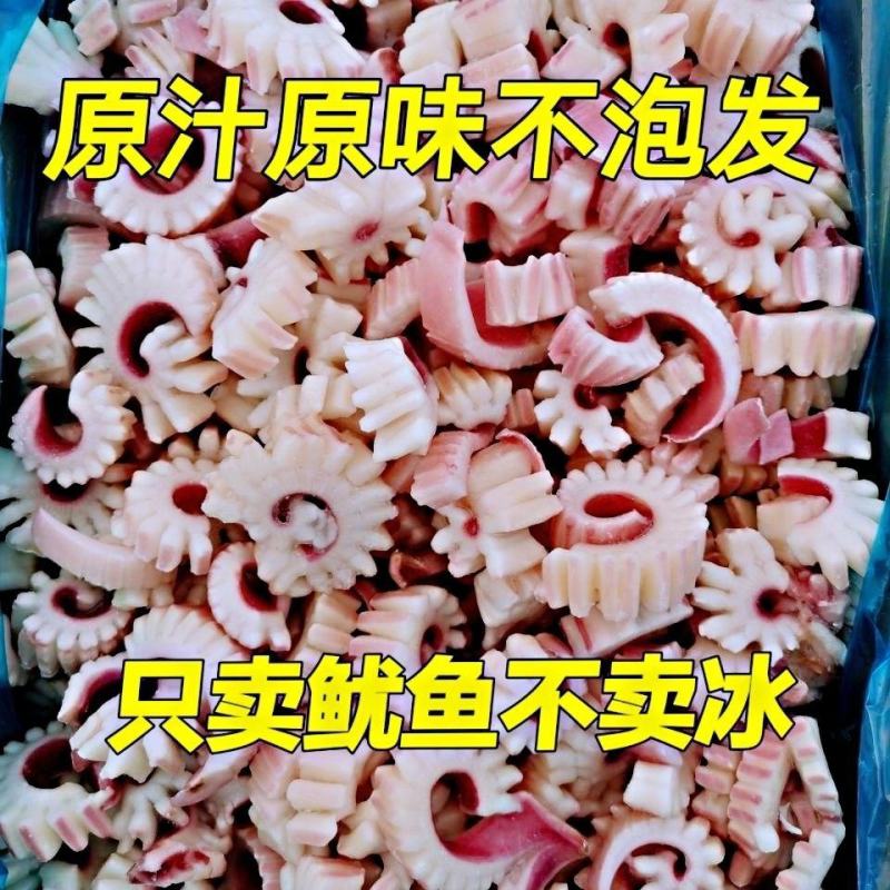 鱿鱼花鱿鱼齿轮花新鲜冷冻鱿鱼卷鱿鱼条鱿鱼火锅餐饮食材批发