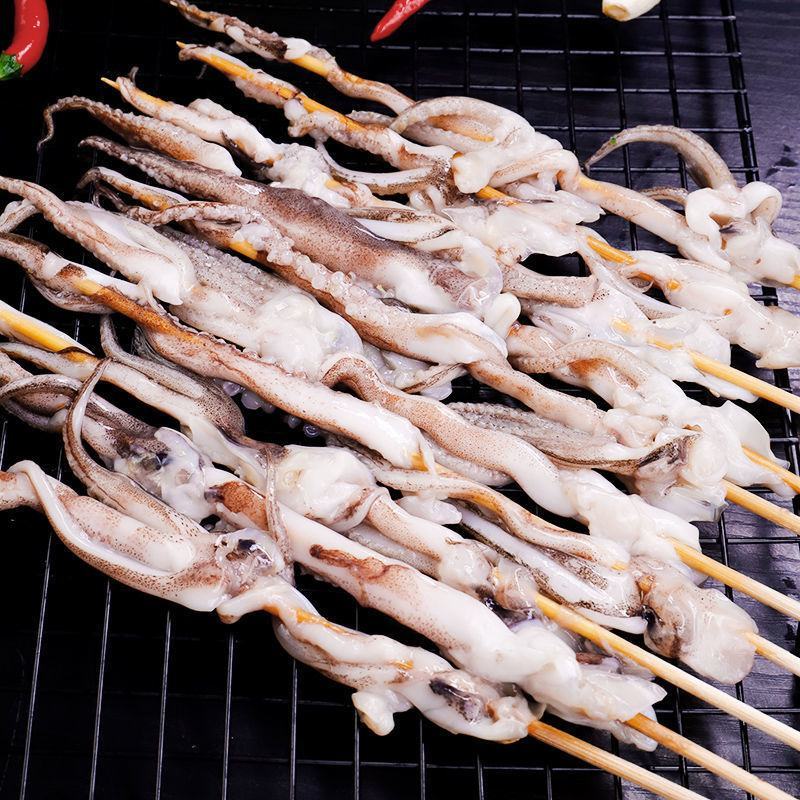 鱿鱼串铁板鱿鱼八爪鱼鲜活冷冻烧烤铁板串串食品半成品食材