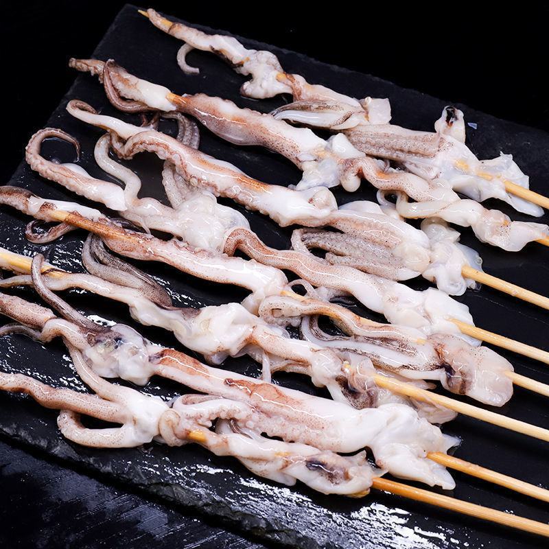 鱿鱼串铁板鱿鱼八爪鱼鲜活冷冻烧烤铁板串串食品半成品食材