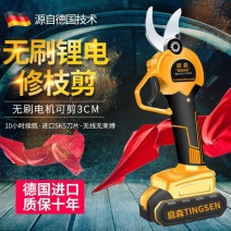 庭森电动剪刀果树充电式修枝剪锂电修树神器电剪子剪树枝强力