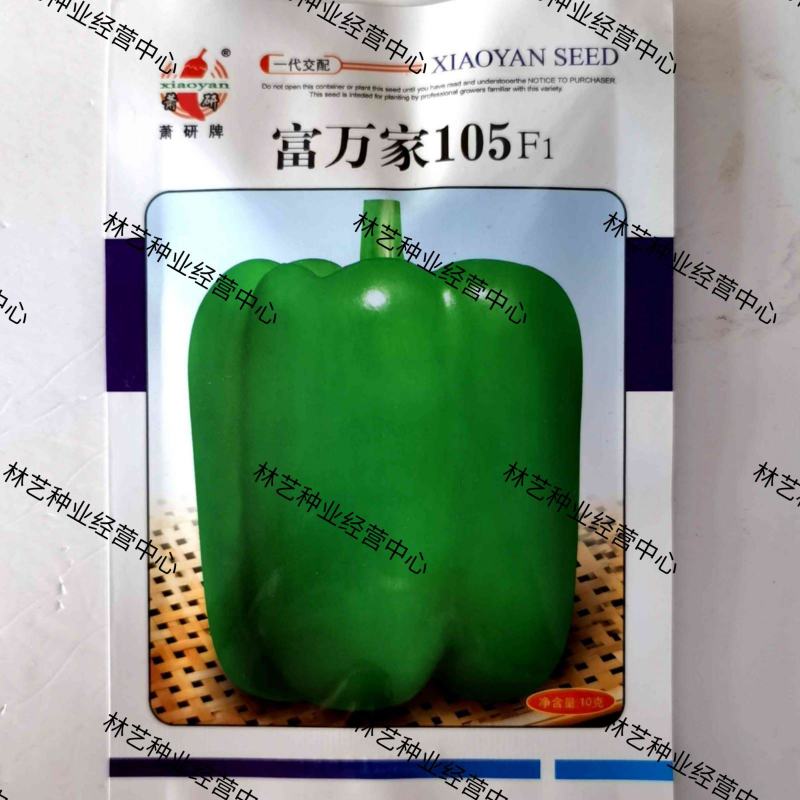 富万家105青椒种子甜椒灯笼椒种籽阳台盆栽基地菜园四季播