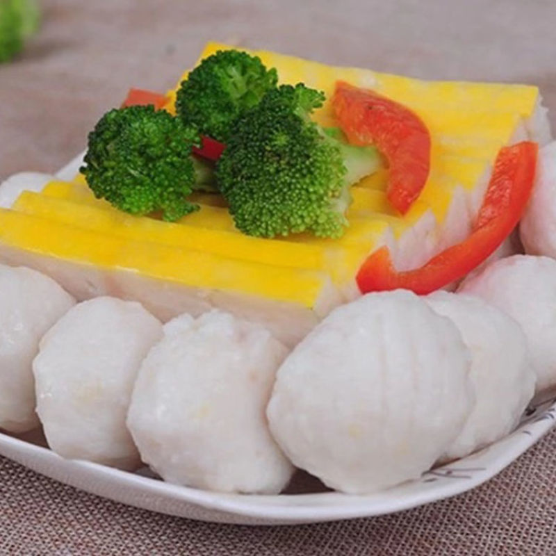 【现做现卖】鱼丸子火锅食材海鱼鱼肉丸海鲜冷冻手工鱼丸包邮