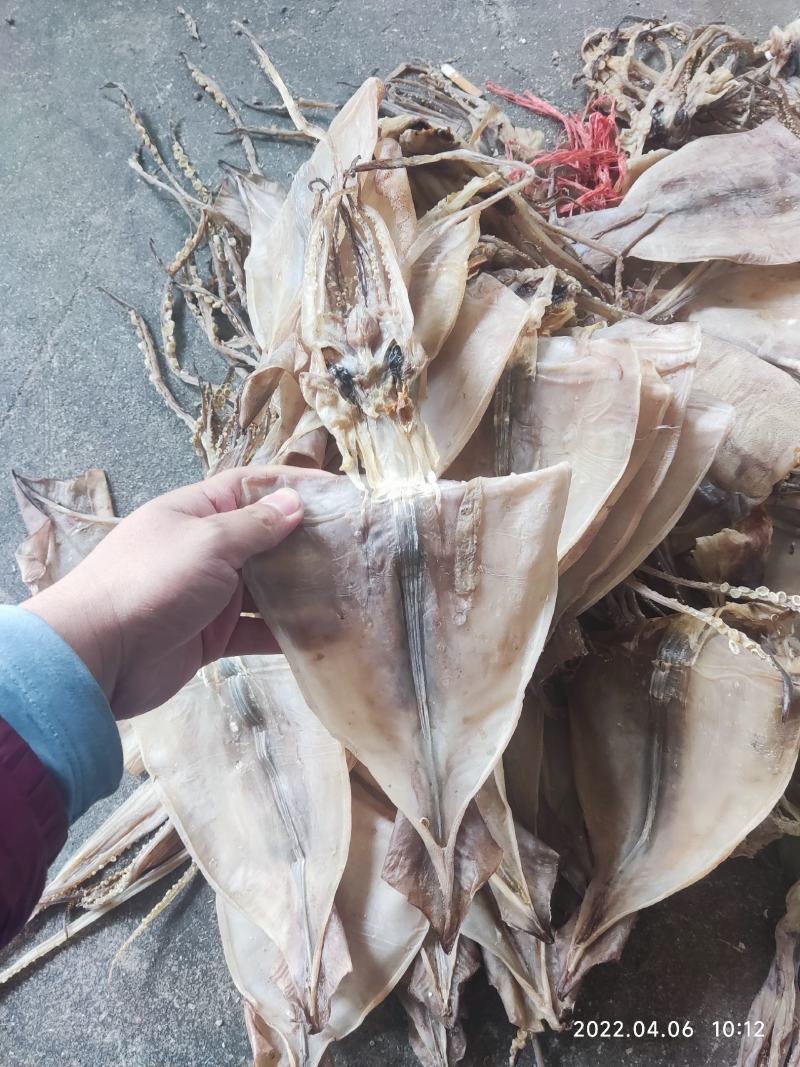 鱿鱼干纯肉淡干带头无头鱿鱼干