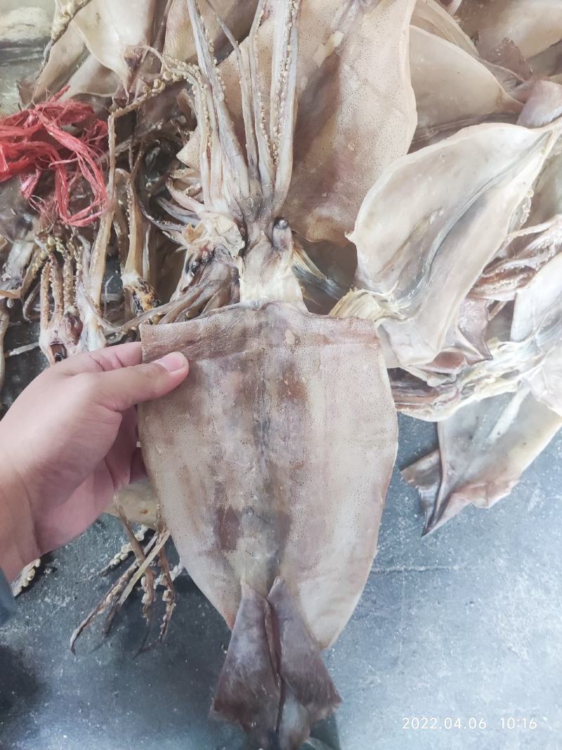 鱿鱼干纯肉淡干带头无头鱿鱼干