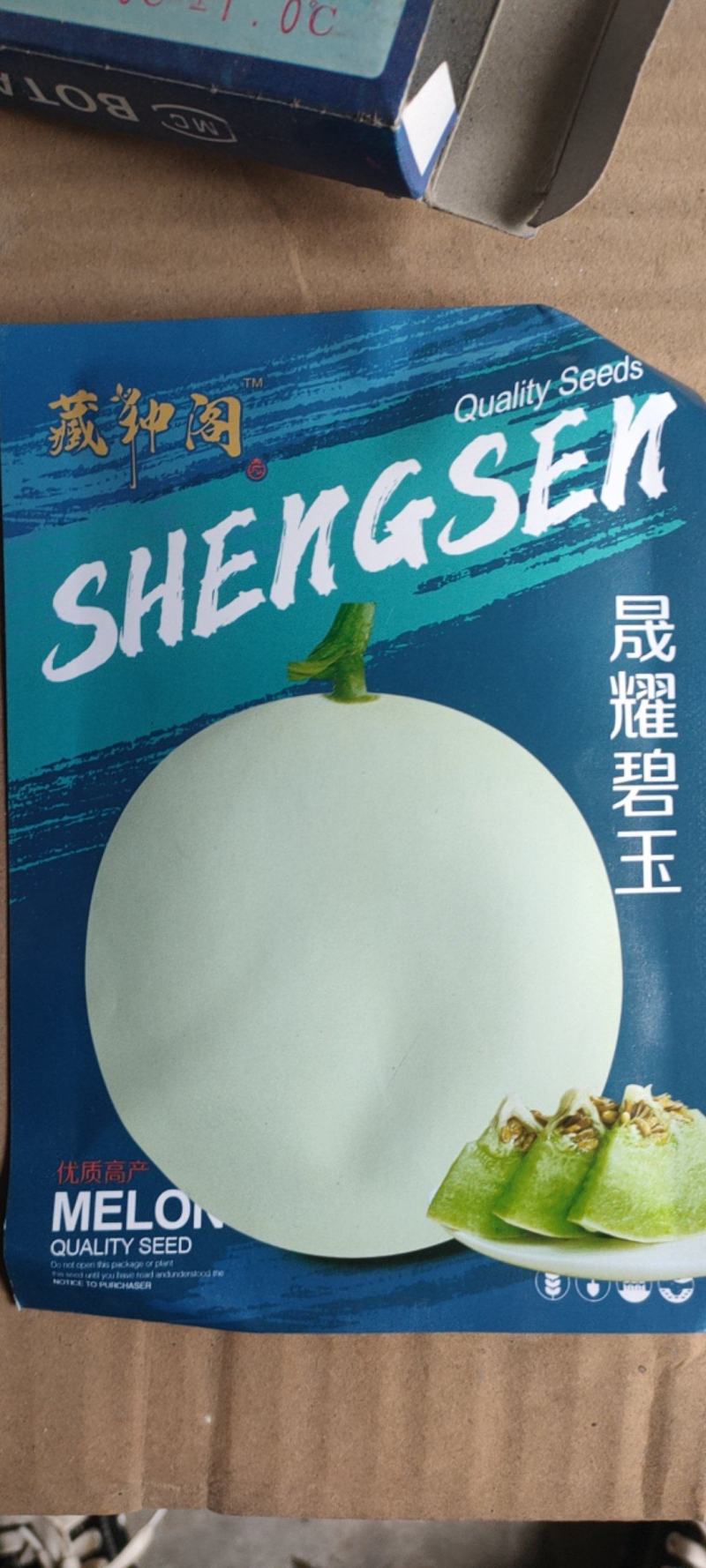 晟耀碧玉大果正圆形玉菇种子冰淇淋甜瓜种子高产抗病