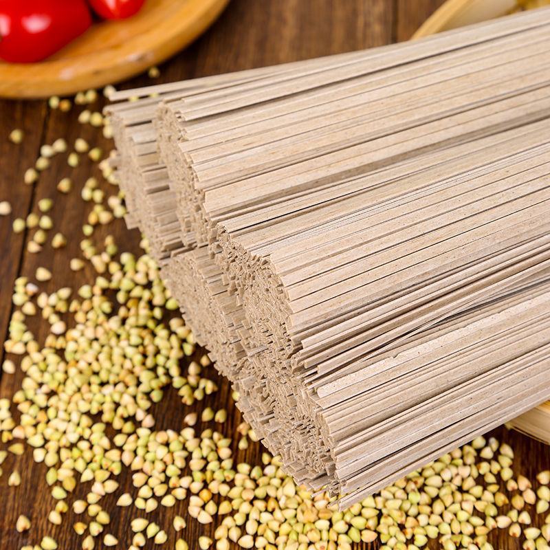全麦荞麦面低脂速食无盐代餐粗粮杂粮挂面500g/袋多规格