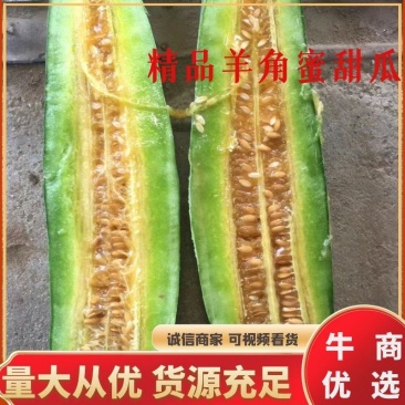 山东维坊精品甜瓜羊角蜜大量上市一手货源欢迎各老板联系