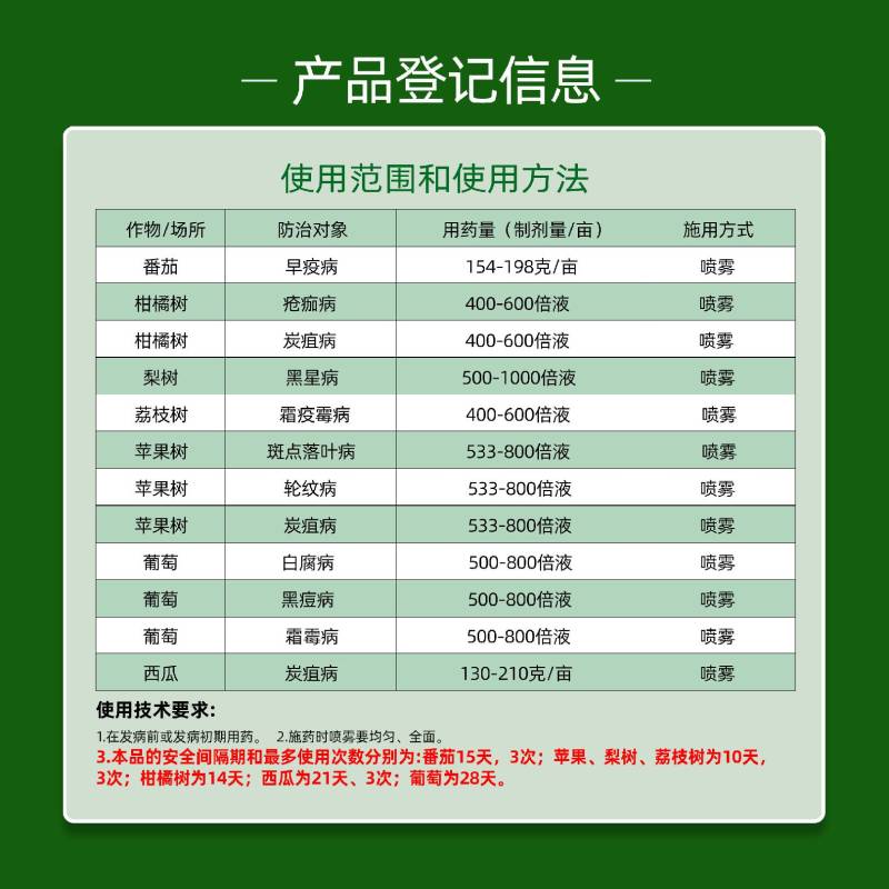 80%代森锰锌杀菌剂农药沙皮叶斑霜霉锈水果树蔬菜花卉