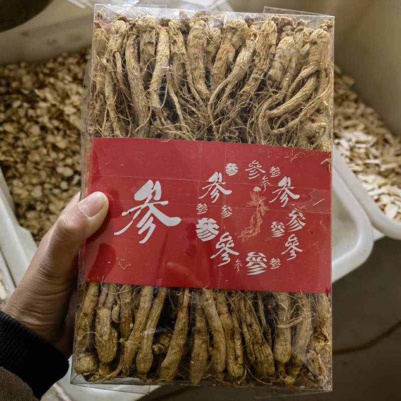 人参白须参130支左右今年新货货干颜色好看