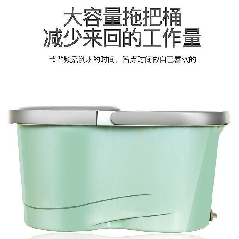 【包邮-家用拖把】热销双驱动拖把不锈钢甩干墩布干湿两用