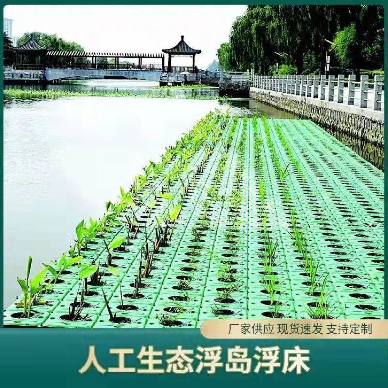 生态浮岛制作-浮床水生植物种植净化水质包施工可签订合同