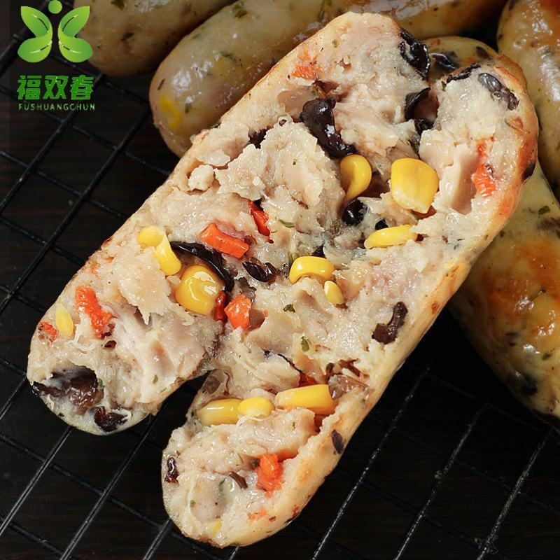 福双春芝士玉米肠蔬菜膳食肠烤肠膳食烤肠地道肠早餐餐饮