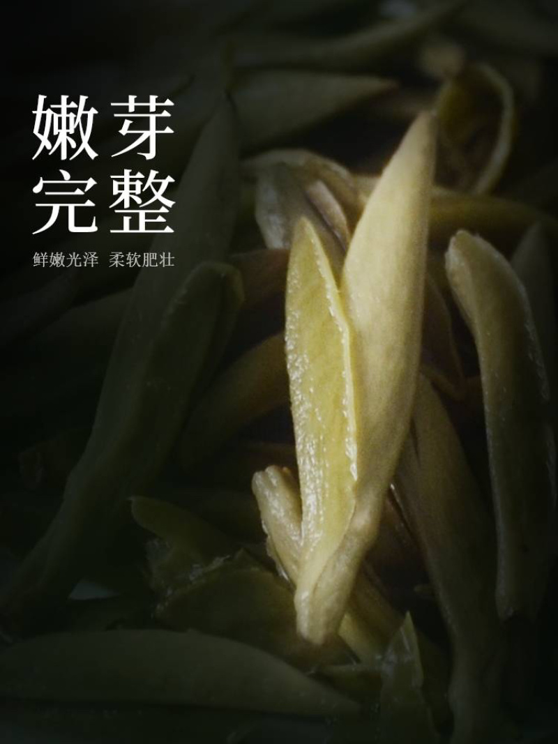 春茶头采2022年大白毫银针汤黄清澈回甘清甜