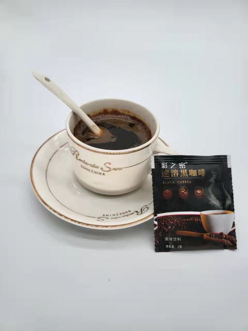 彩之密速溶黑咖啡云南小粒咖啡纯咖啡自主工厂批发贴牌代工