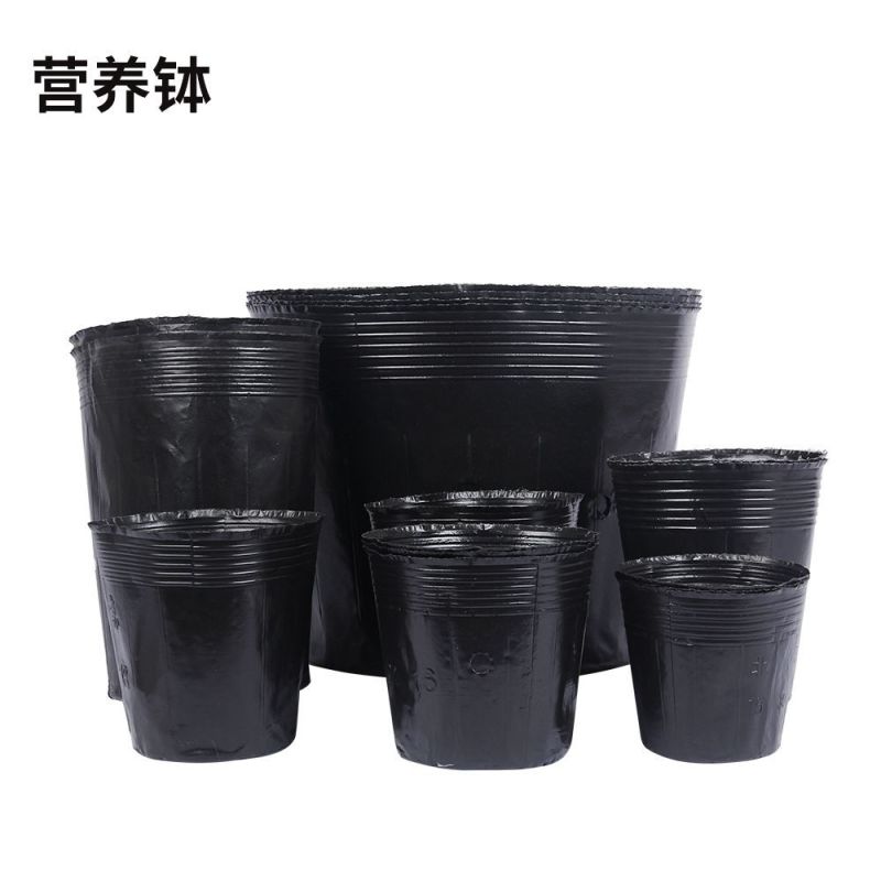 加厚营养杯育苗杯大号一次性花盆黑色种植塑料育苗袋育苗盆营