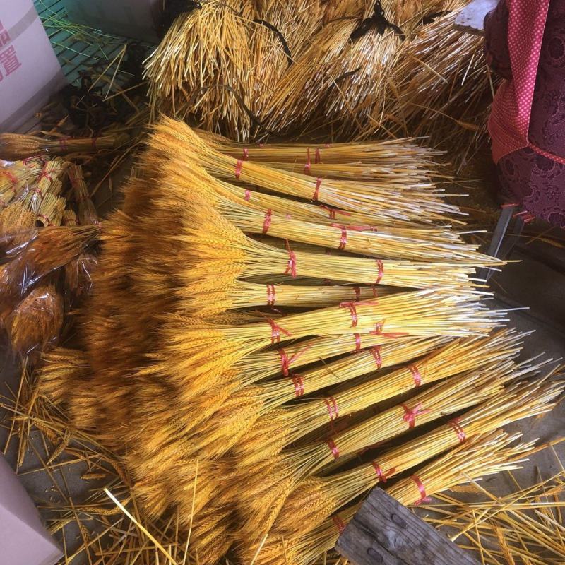 黄金麦穗干花摆件大麦花束客厅摆设电视柜装饰品金色花瓶开业