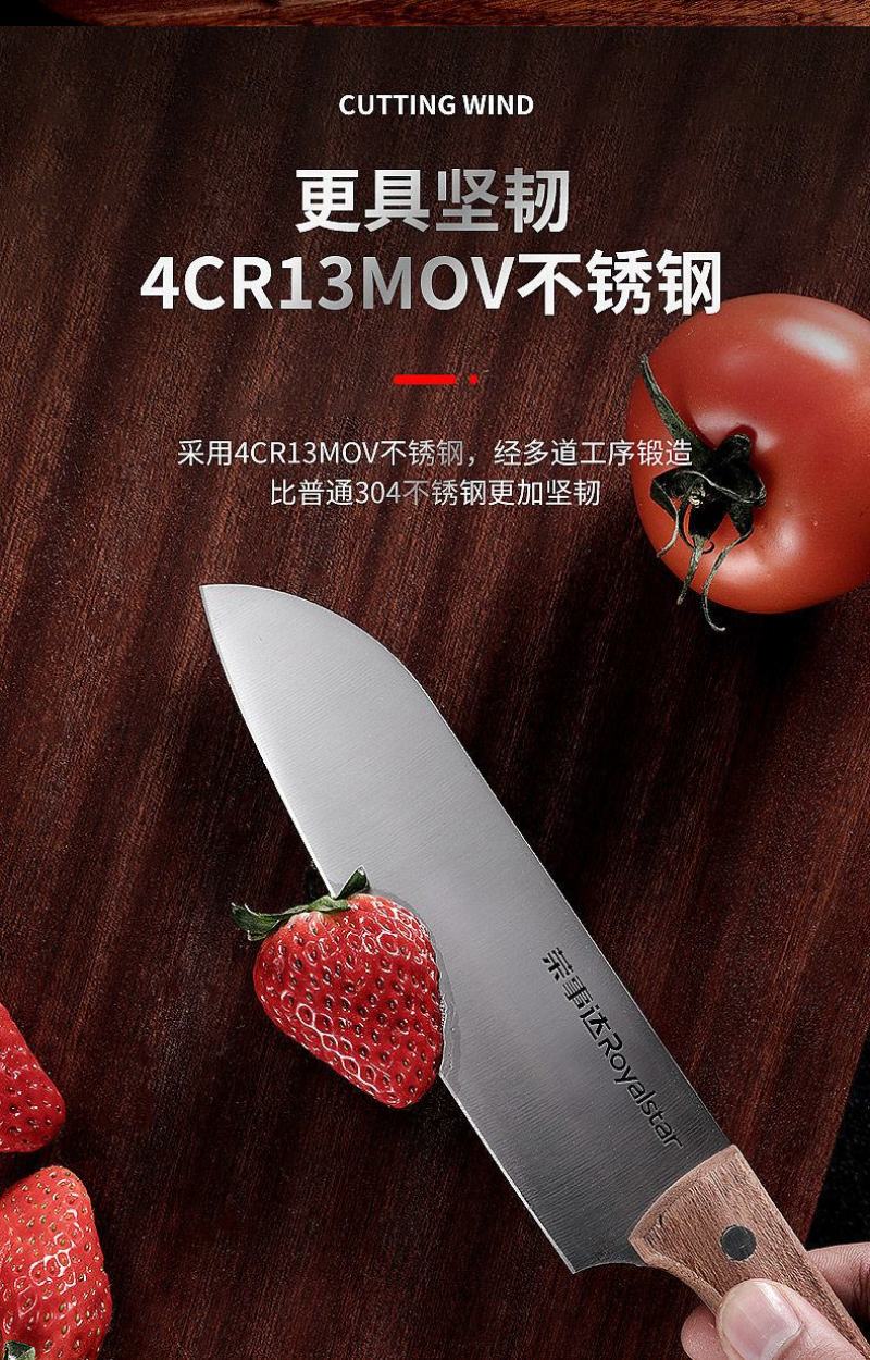 荣事达家用厨房刀具套装不锈钢切菜刀斩砍骨刀厨师专用切肉