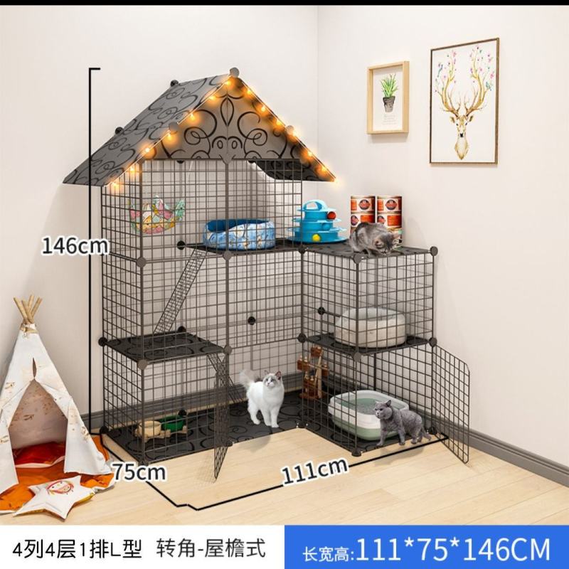 猫笼子两层猫咪别墅家用室内超大自由空间带厕所一体小型猫屋