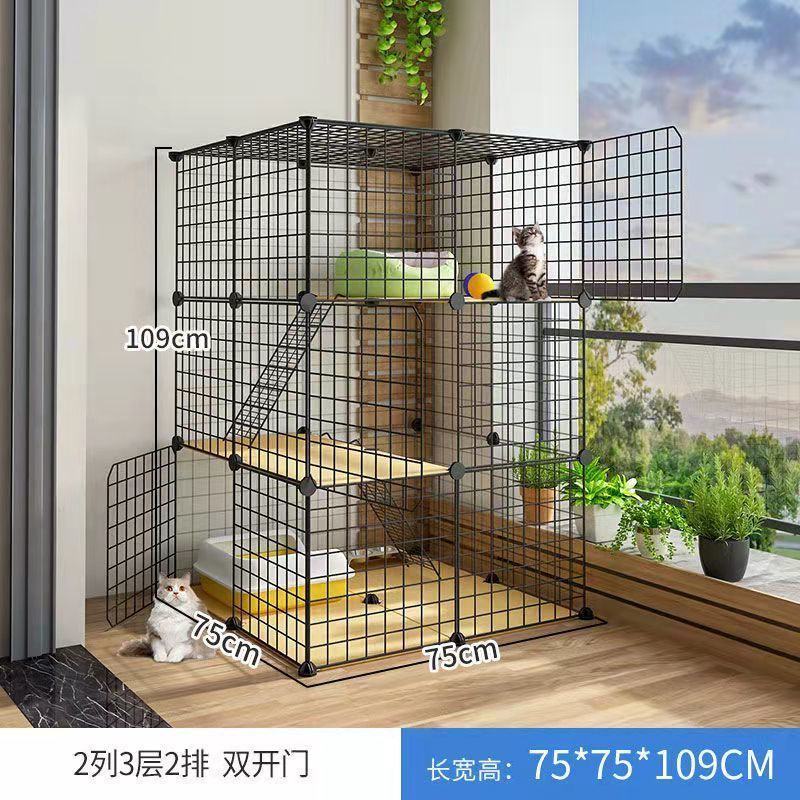 猫笼子两层猫咪别墅家用室内超大自由空间带厕所一体小型猫屋